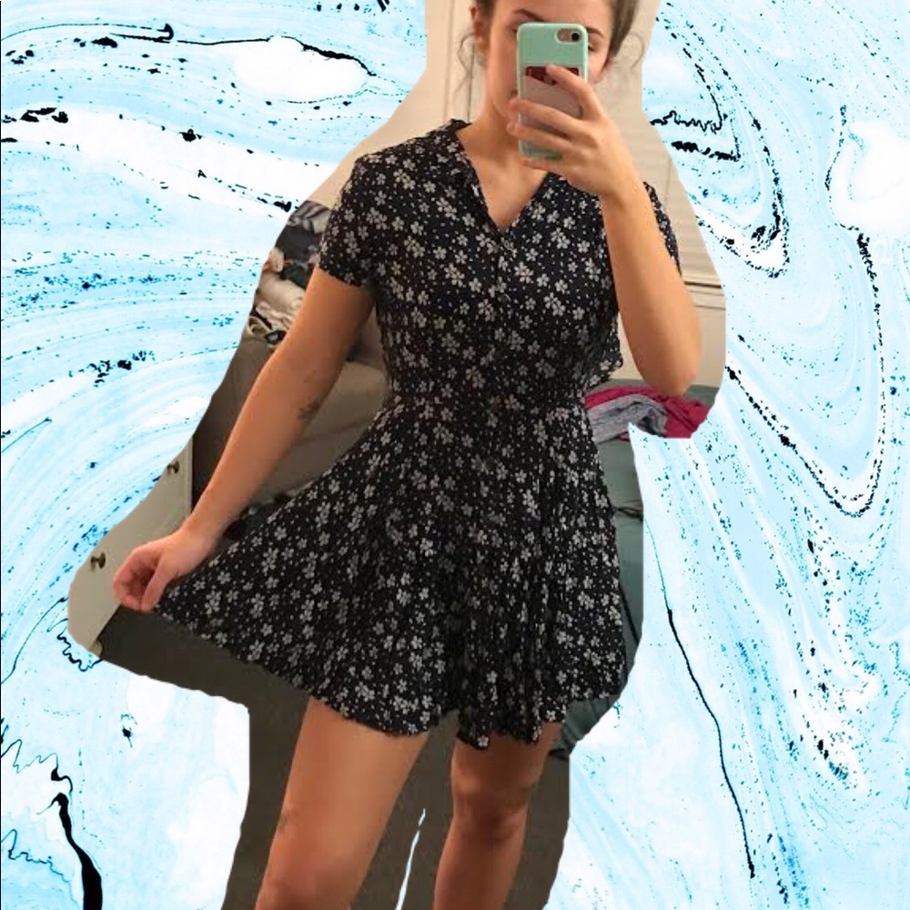 Urban Outfitters Blue Floral Dress